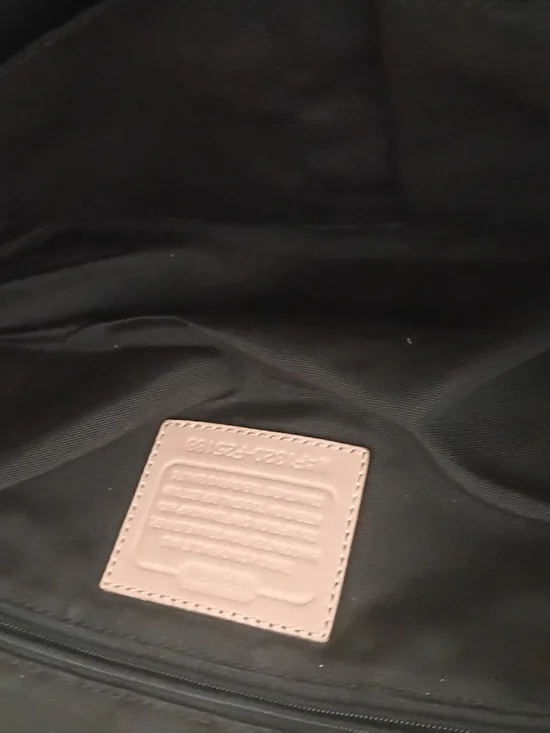 Coach Patent Leather Black Tote with Blush Trim - Picture 6 of 11